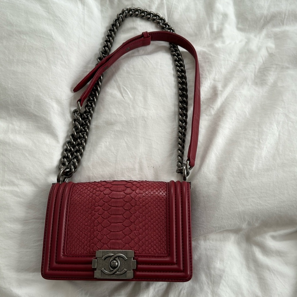 Red Chanel bag for sales